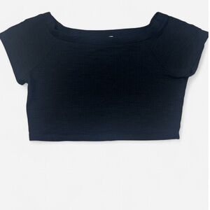 Zara Classic Black Crop Top S